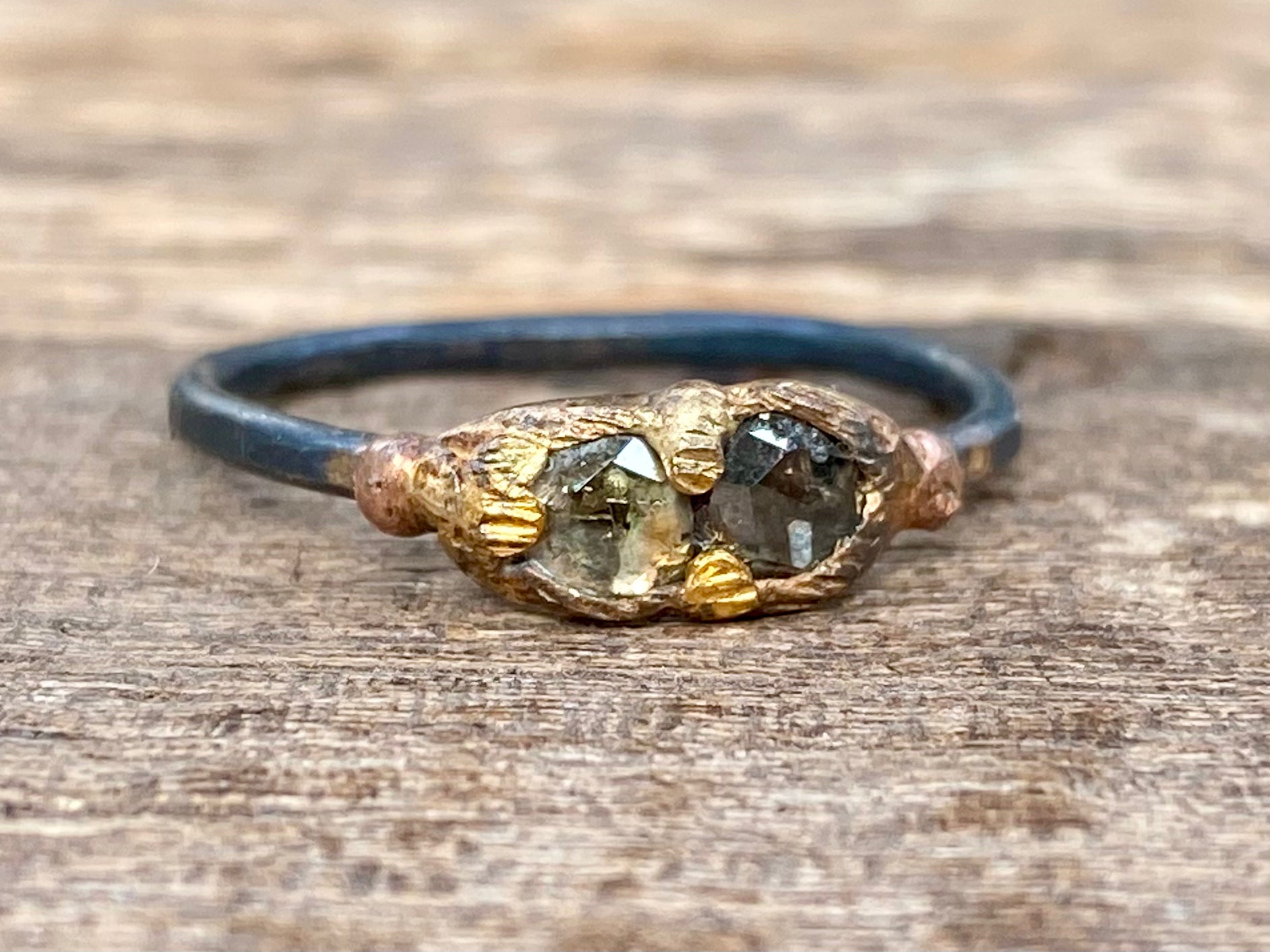 Rose Cut Diamond Band