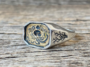 Kraken Intaglio Signet Ring