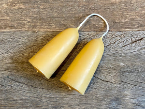 Beeswax Stumpie Candle Pair