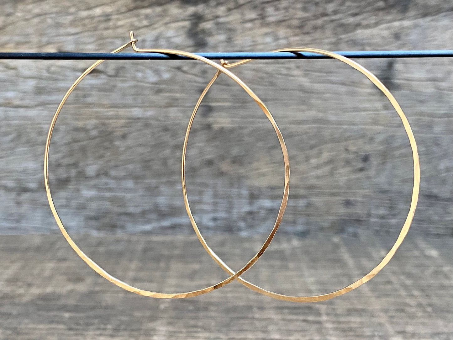 Large Hammered Hoops