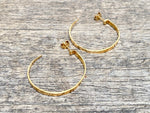 Load image into Gallery viewer, Hammered Hoops, Medium
