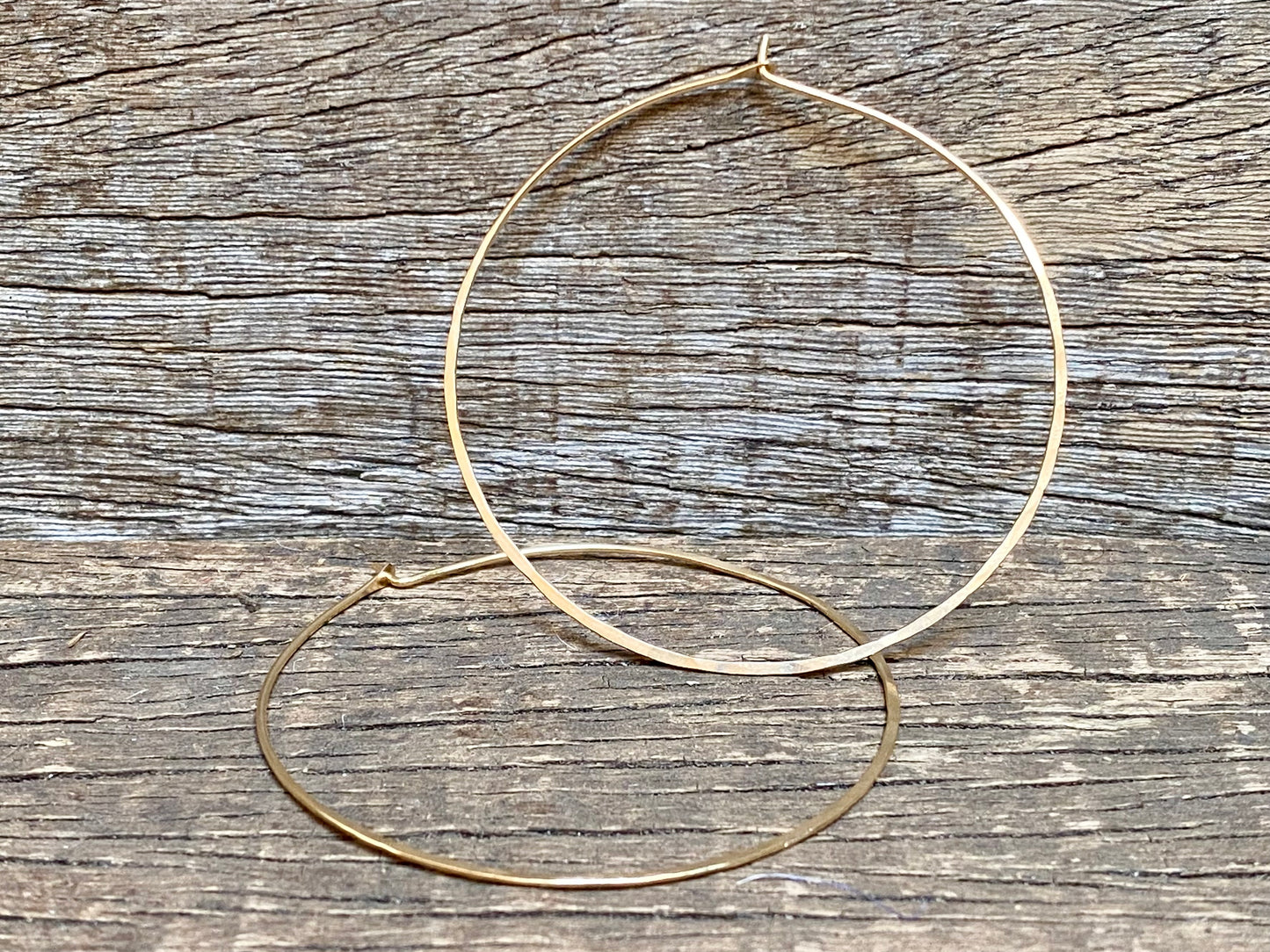 Large Hammered Hoops