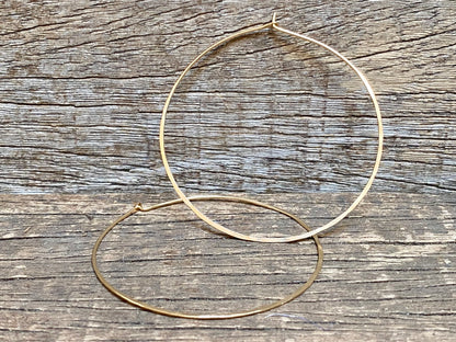 Large Hammered Hoops