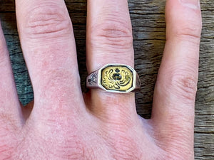 Kraken Intaglio Signet Ring