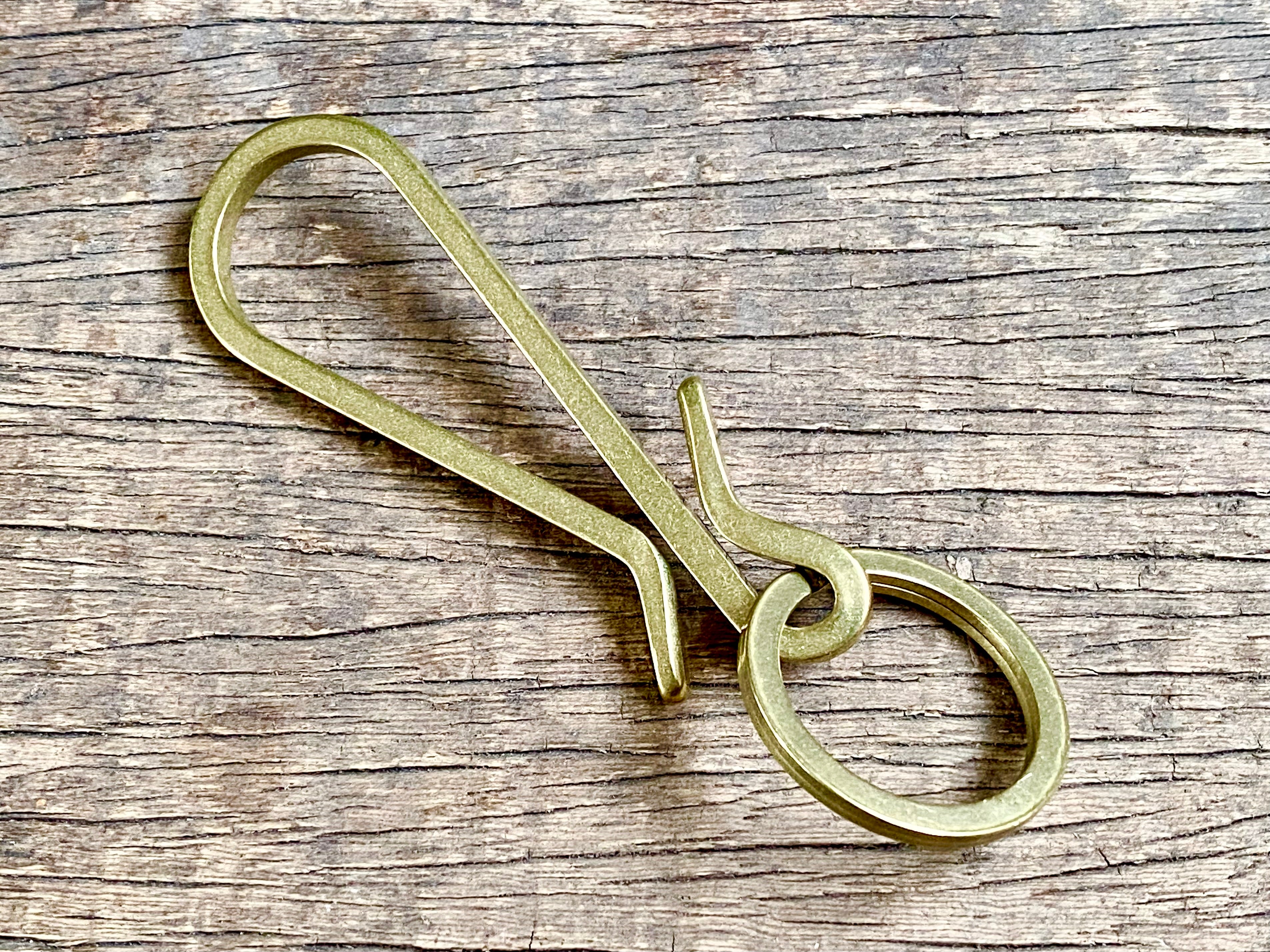Brass Hook Keychain