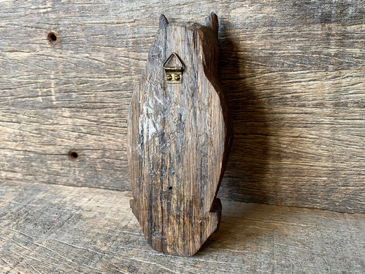 Tiny Carved Wooden Owl