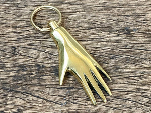 Brass Hand Keyring