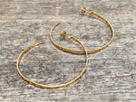 Load image into Gallery viewer, Hammered Hoops, Large
