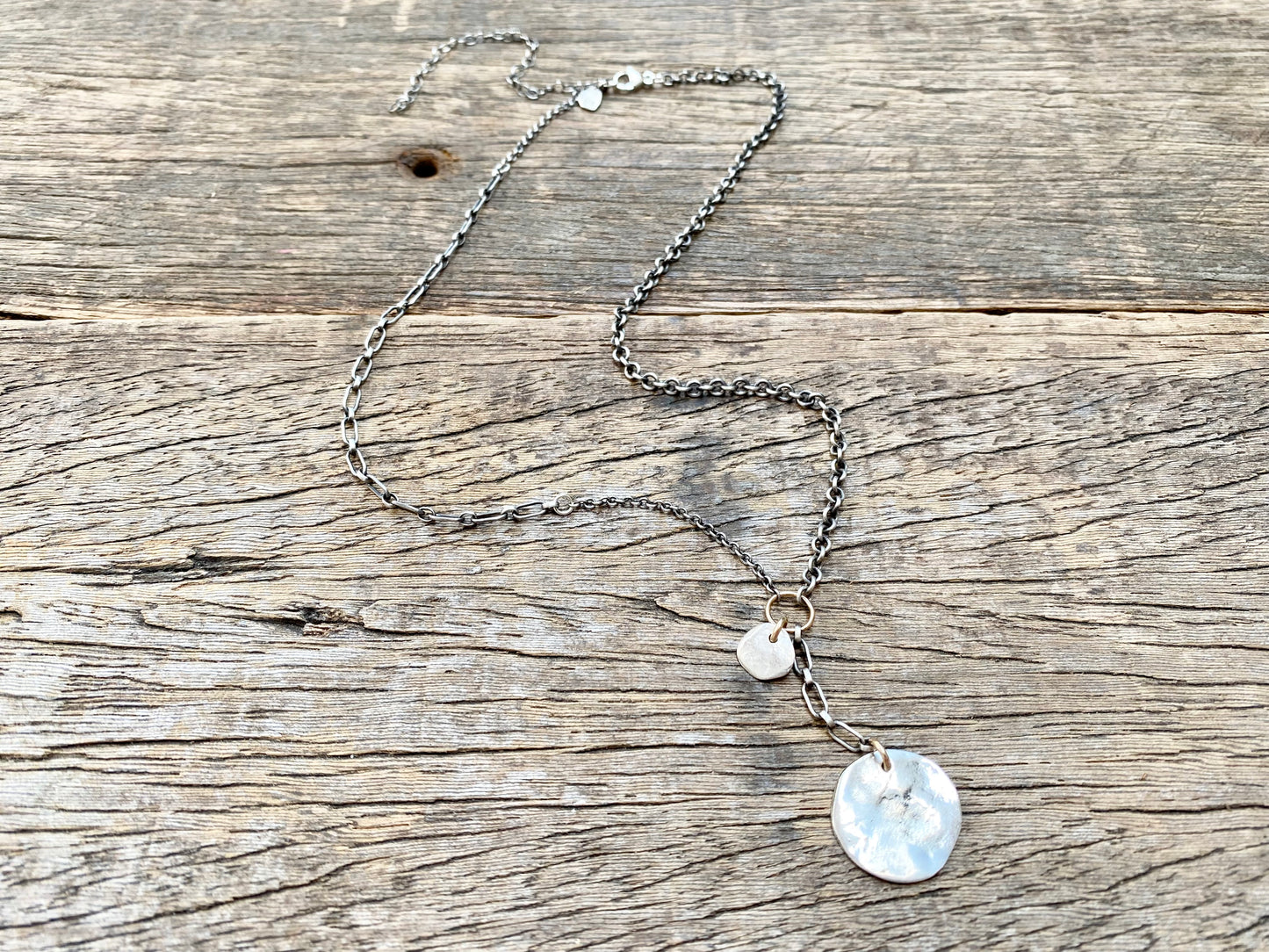 Double-Disc Pendant Necklace