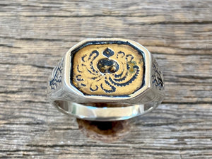 Kraken Intaglio Signet Ring