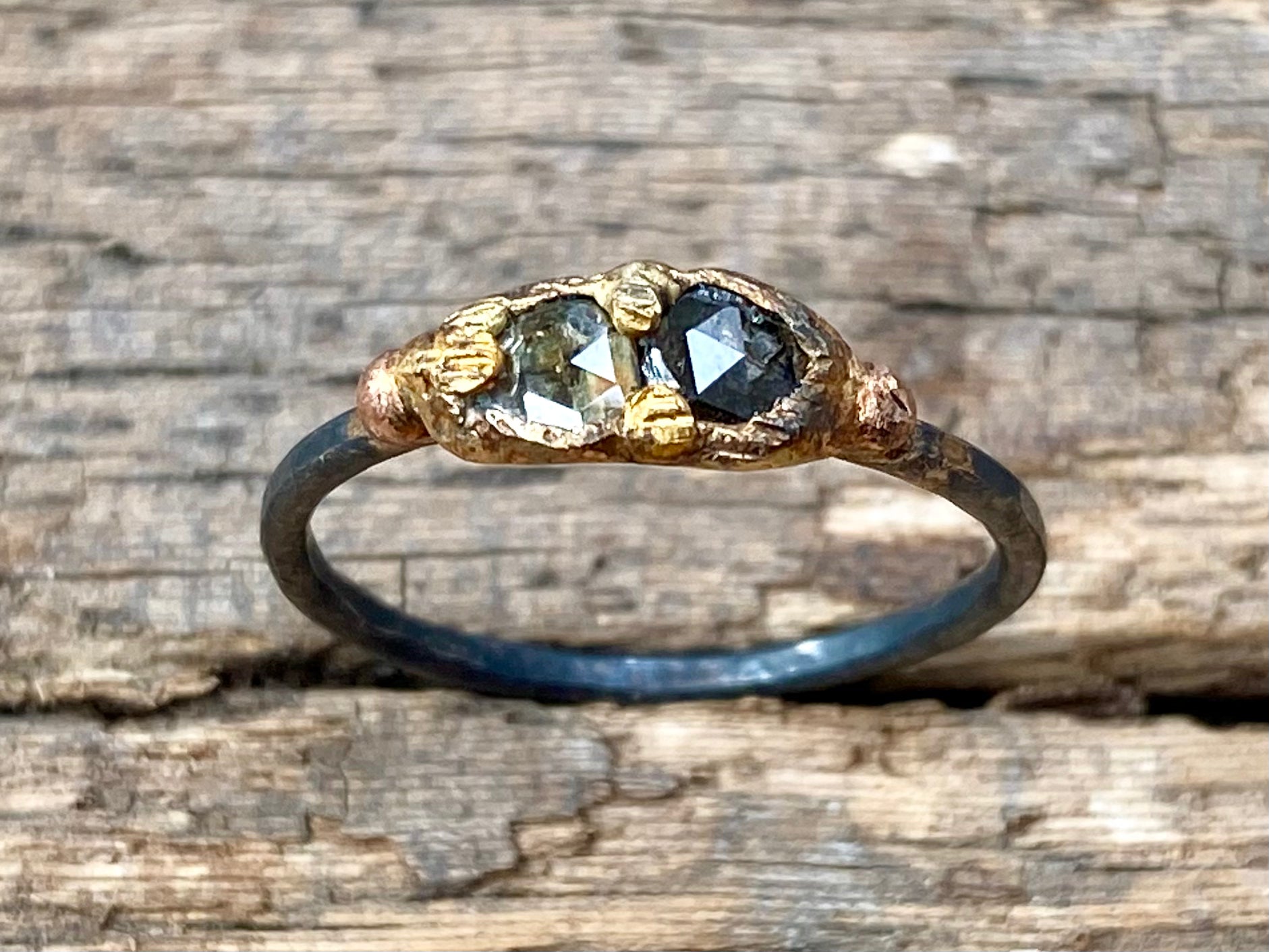 Rose Cut Diamond Band