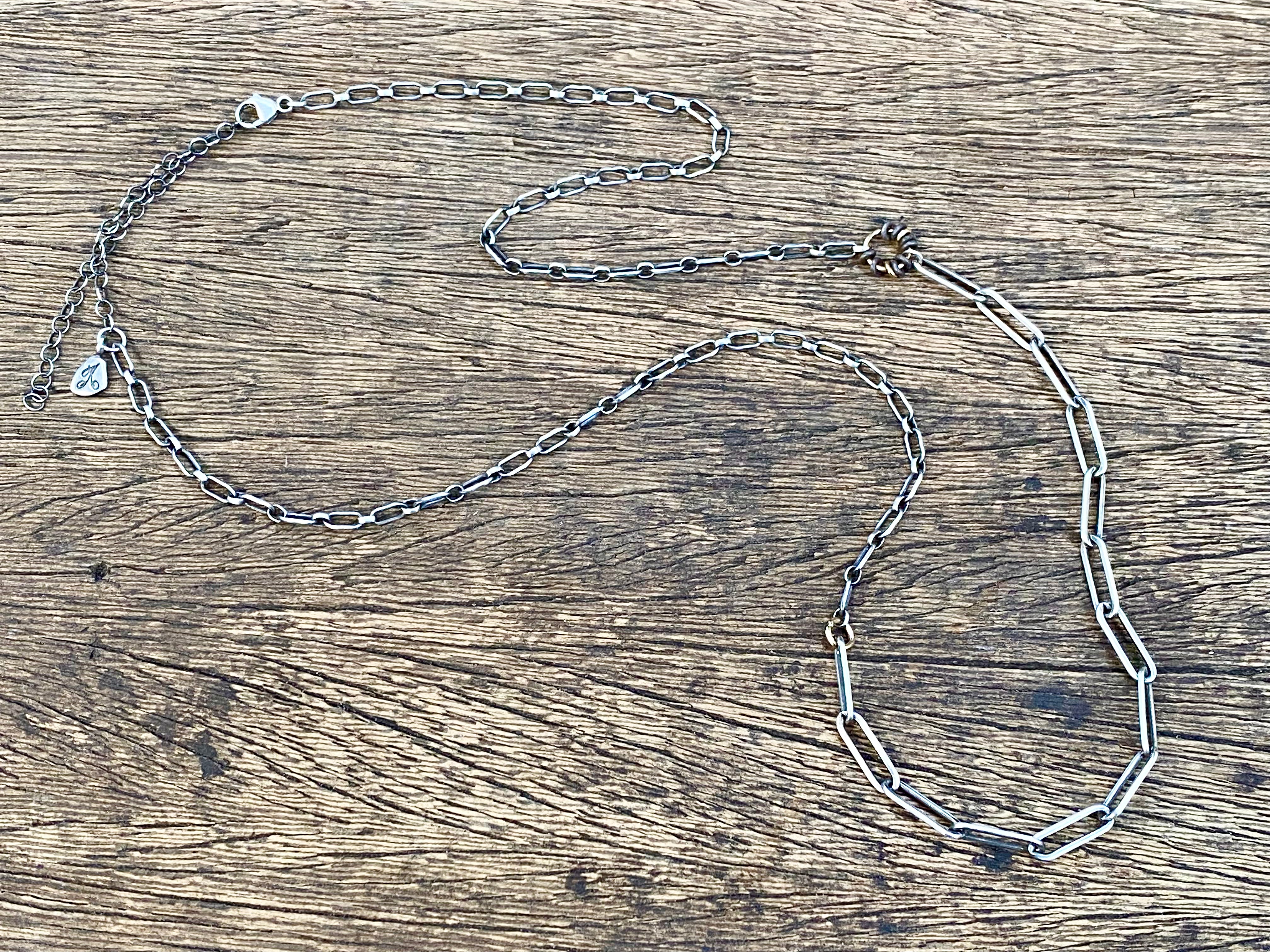 Paperclip Mixed Chain Necklace