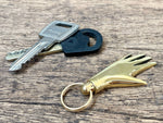 Load image into Gallery viewer, Brass Hand Keyring
