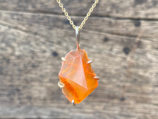 Mexican Fire Opal Pendant