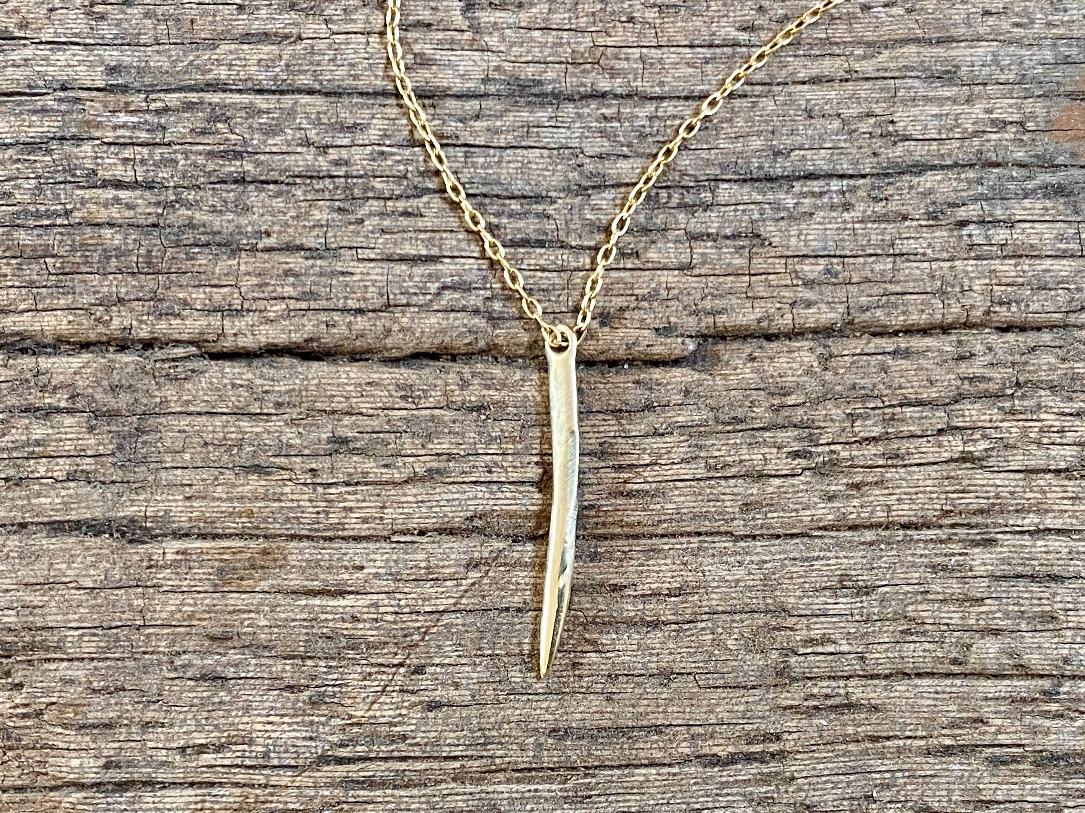 Gold Spike Necklace
